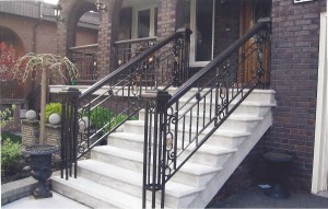 Stainless steel railings 